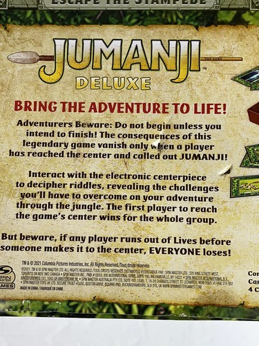 Jumanji Deluxe Electronic Adventure Board Game - Picture 3 of 8