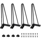 4xHairpin Legs Hair Pin Legs Set for Furniture Bench Desk Table Metal Steel 25cm