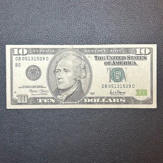 USA États Unis Billet de 10 Dollars Séries 2001 Circulé Réf A49