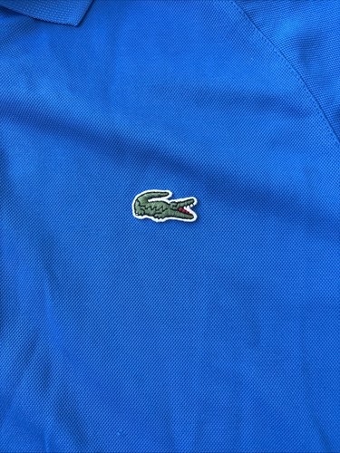 Neu Lacoste Sport Poloshirt Herren Größe Medium Fr 4 Ultra Dry Tennis Golf Blau - Bild 2 von 3