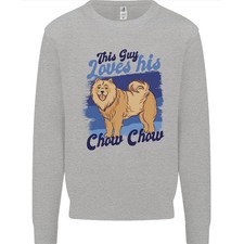 Ce Type Aime Son Chien Chow Chow Sweatshirt Pour Hommes