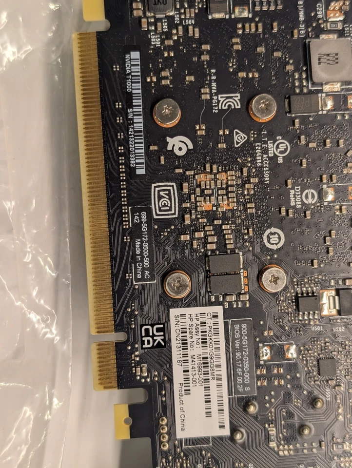 HP Nvidia Quadro T1000 4GB Workstation GPU Graphics Video Card M16993-001 - Image 3 of 4