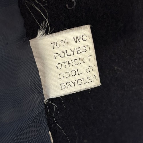 Wool Junior Look Made in Australia vintage Navy Long Coat Size 10 - Picture 16 of 19