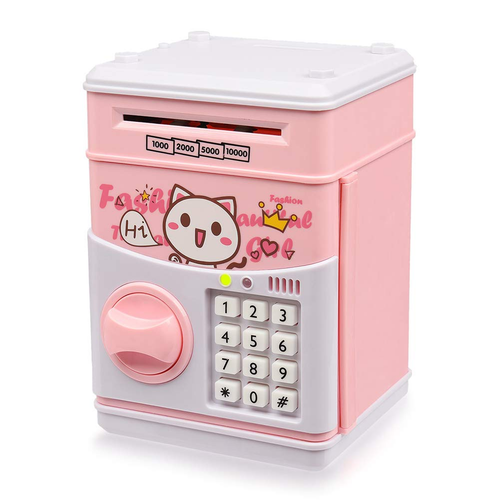 Piggy Bank for Kids ,Electronic Password, Safe Bank Mini ATM Toy for 3-14 Year O - Imagen 11 de 12