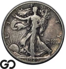 1929-D Walking Liberty Half Dollar, Tougher Date