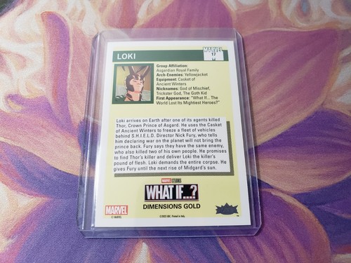 Loki Refractor Card 389/688, 2023 Fleer Marvel What If...? Dimensions Gold, Rare - Picture 2 of 3