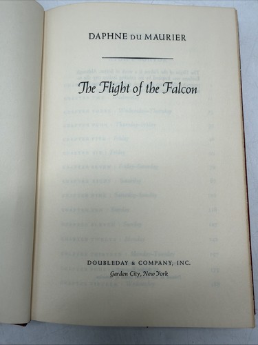 Daphne Du Maurier THE FLIGHT OF THE FALCON  Book - Picture 4 of 10