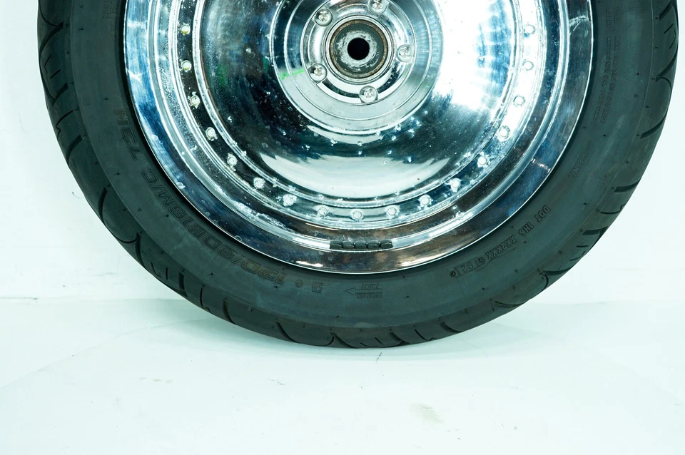 03 Harley Fat Boy Softail FLSTFI 前轮去皮轮辋轮胎 130/90B16 73H 1360 — 第 4/4 张图片