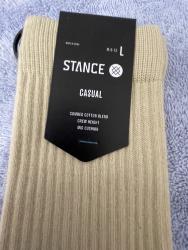 Stance mens Icon Solid Color Cotton Crew Socks 3 Pairs - Picture 2 of 2