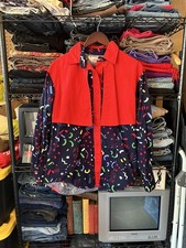 Vintage 40s 50s Western Colorful Button-up Shirt Rockabilly Handmade 100 Cotton