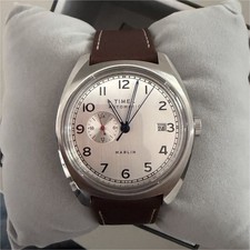Timex Marlin Automatic Mens Watch Date White ...