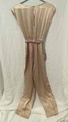 Vtg Max And LuLu 1970's Women's S Sleeveless Romper Pearl Beads Color-Block Flaw - Picture 13 of 19