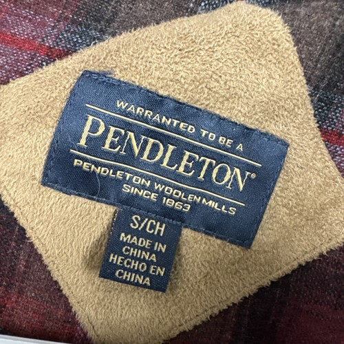 Pendleton River Rock Sherpa Hombres Pequeña Cremallera Completa Chaqueta Polar Exterior Borgoña - Imagen 5 de 15