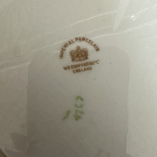3 Wedgwood Imperial Porcelain Floral Basket Dinner Plate's Antique England - Picture 9 of 9