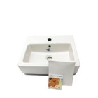 NEW Duravit Vero 07044500001 White Furniture Handrinse Basin w/Overflow 17 3/4"
