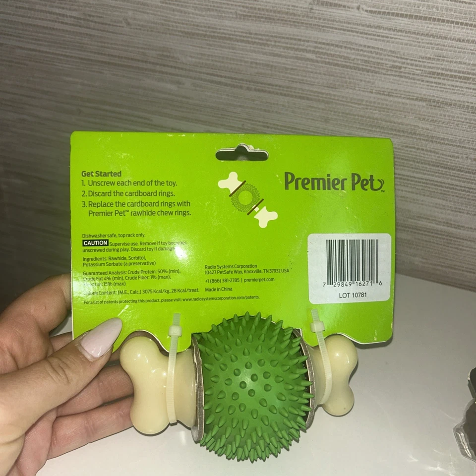 Anillo Premier para mascotas bola de juguete para perro, mediano con 2 paquetes (16) anillos adicionales Foto 4 de 4