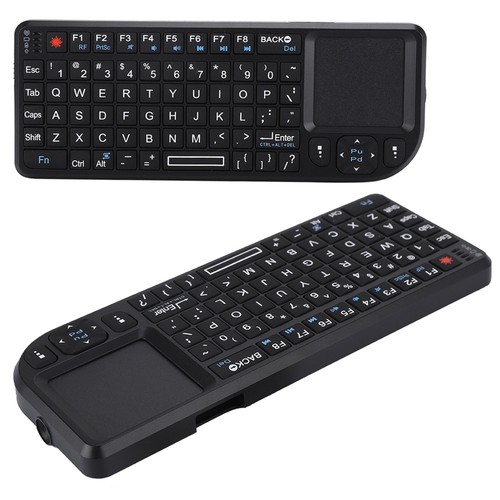 New 2.4GHz Wireless Touchpad/Rechargeable Mini Thin USB Backlit Keyboard F - Picture 8 of 8