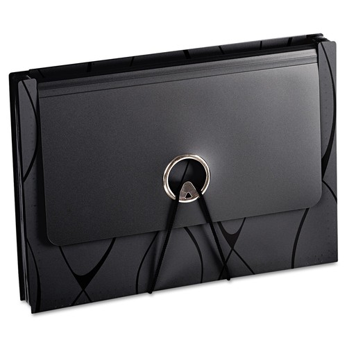 Sliding Cover Expanding File, 13 pockets, Letter Size, Black (2327) - Picture 6 of 6