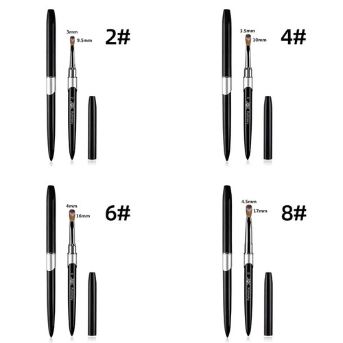 1PC Nail Acrylic Brush UV Gel Carving Pen Brush Liquid Powder DIY Nail Drawing - Picture 17 of 29