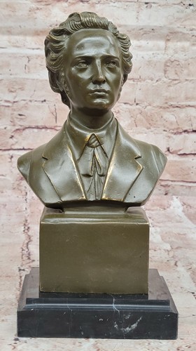 Frederic Chopin Bronze  Musician Bust Artwork for Piano Lovers Limited Edition - Picture 3 of 10