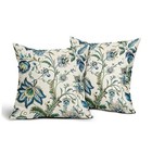 Chinoiserie Pillow Cover 18x18 Inch Pack of 2 Boho 18" x 18" (Pack of 2) Beige