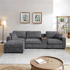 Modern Sectional Sofa L-Shaped Oversized Comfy Cloud Couch Free Combination