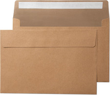 - 5.5” X 8.5” Envelopes (110 Count) Kraft A9 Peel-and-Stick Envelopes for Photos