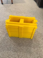 Lot of 12 Peg Perego  Train Ride-On Straight Yellow Tracks Excellent Condition