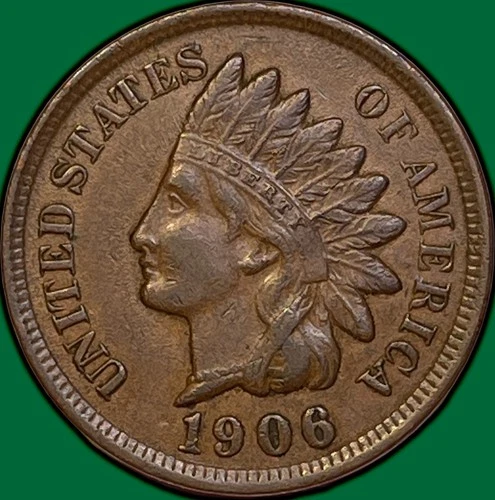 1906 Indian Head Cent Choice Extremely Fine XF+/AU Coin #35905