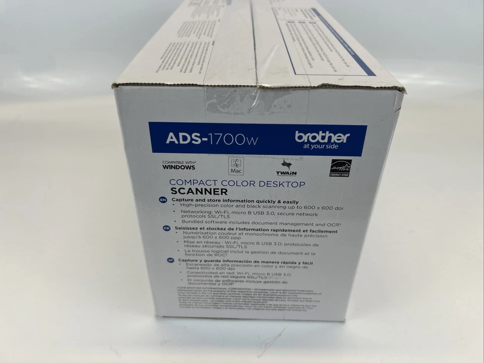 Brother ADS1700W Wireless Sheetfed Scanner NEW - Image 3 of 4