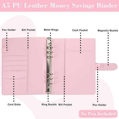 2 Pack 100 Envelopes Money Saving Challenge, Cash Budget Planner A5 Binder, S... - Picture 8 of 9