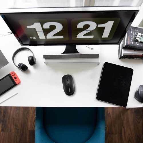 Wireless Mouse Work Office Rechargeable Gaming with Receiver Optical - 第 9/12 張圖片