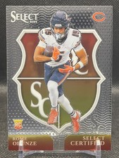 2024 Panini Select - Select Certified Rookies Rome Odunze #10 (RC)