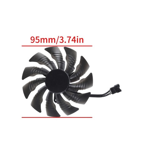 95mm 4Pin Video Card Fan Graphics Card Cooling Graphics Card Radiator for 1080TI - Photo 8/11
