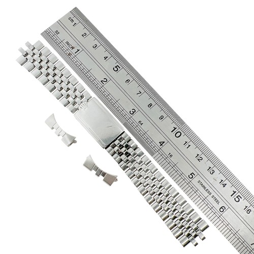 Rolex Vintage Jubilee Bracelet 6251H 20mm Stainless Steel Big Crown Watch Band - Picture 2 of 6