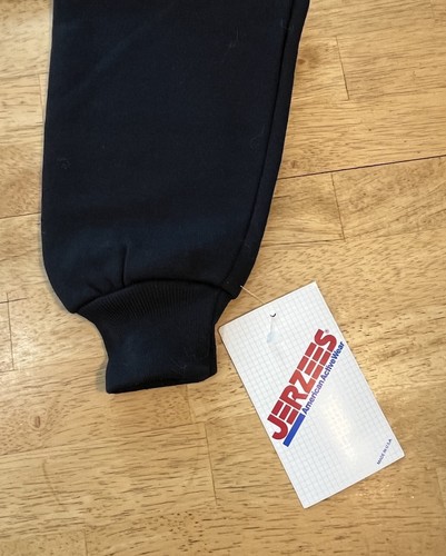 NWT Vintage 90s Jerzees Sweatshirt Mens Extra Large Black Blank Made in USA - Picture 4 of 10