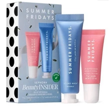 Sephora Beauty Insider Set SUMMER FRIDAY Jet Lag Mask Lip Butter Balm New