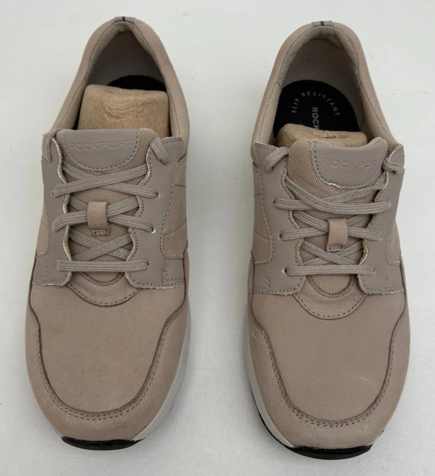 Rockport Women's Taupe Comfort Walking Sneakers Lace Up Size 8 M CG8956 - Image 2 of 4