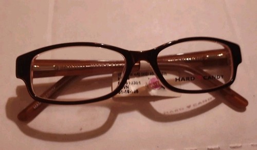 HARD CANDY WOMEN'S EYEGLASS FRAMES HC24 BWN 51-16-13 NWT $68 MSRP - Picture 1 of 6