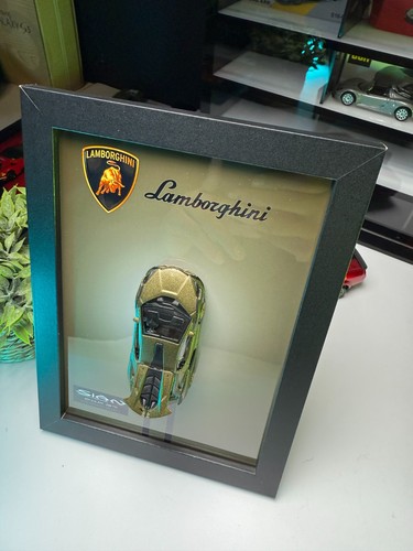 Lamborghini Sian Diecast 3D Car Frame 1/64 Scale Diecast Car 5x7" Frame 3D Art - Picture 5 of 5
