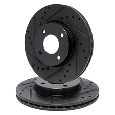 For Honda Prelude 83-87 R1 Concepts Drilled & Slotted Front Brake Rotor Set