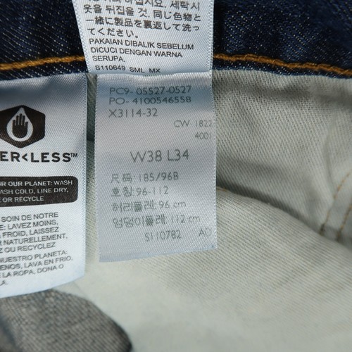 Levi's 527 Jeans Mens 38x34 Blue Slim Bootcut 100% Cotton Denim - Picture 10 of 10