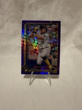 2025 Topps Chrome Logofractor Rhys Hoskins Purple Logo /250 Milwaukee Brewers