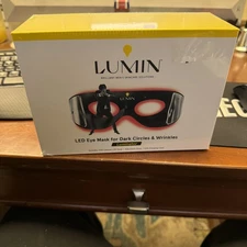NEW LUMIN LUMINATOR LED EYE MASK FOR DARK CIRCLES & WRINKLES *FREE SHIPPING*