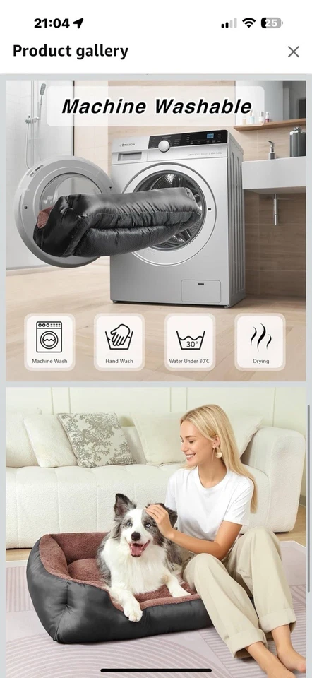 Dog Bed for Large Dogs, XL Dog Bed Soft Calming Pet Bed - Image 3 of 4