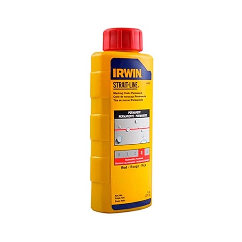 High,Visibility Red Chalk, Permanent Marking for Exterior Projects, 8oz