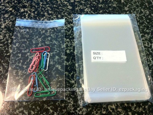 1000 Pcs 2x3 Clear Resealable Poly / Cellophane / BOPP Bags Sleeves 2 x 3 - Picture 1 of 2