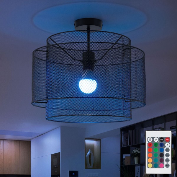 Deckenleuchte Wohnzimmerlampe Esszimmerleuchte Rgb Led Fernbedienung Dimmbar-image
