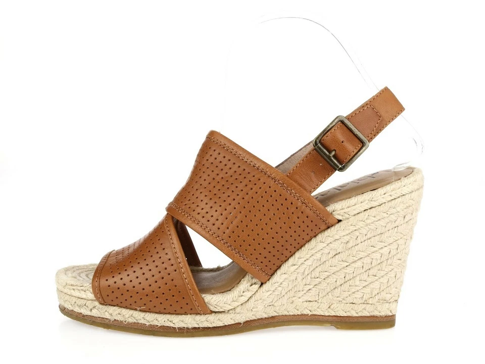 Sandalias con cordones Biala 226464 de cuero marrón para mujer talla 39 medianas Foto 2 de 4