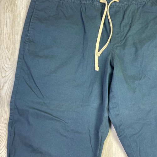 J Crew Chino Pants Mens XL Blue Straight Fit Flex Drawstring Khaki Preppy Men - Picture 2 of 12